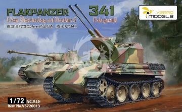 Flakpanzer 341 3,7cm Flakzwilling auf Fahrgestell Panther G Vespid Models VS720013 skala 1/72