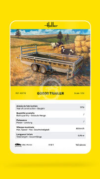 Goods Trailer Heller 80778 skala 1/24