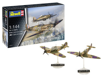PRZEDSPRZEDAŻ - Supermarine Spitfire Mk.Ia & Hawker Hurricane Mk.I - Revell 03771 skala 1/144