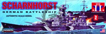 Scharnhorst German Battleship-  Lindberg 70862 skala 1/762