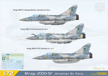  Mirage 2000-5F jet fighter (in ZSU service) - Modelsvit 72070 skala 1/72