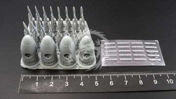 NA ZAMÓWIENIE - AV-68I Four-Blade Airscrew - Late Type Propeller Set - Metallic Details MDR72123 skala 1/72