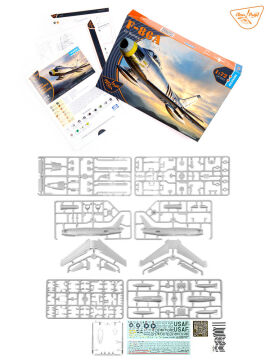 F-86A in Korea early variants - Clear Prop CP72055 skala 1/72
