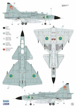   SAAB SK-37E Stör-Viggen 'Electronic Warfare Agressor' - Special Hobby SH72540 skala 1/72 