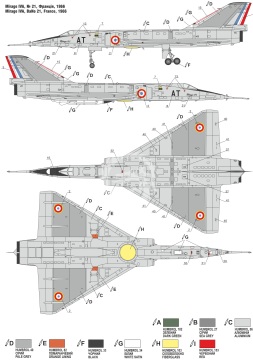 Model plastikowy Mirage IVA, A&A Models, 7204, skala 1/72