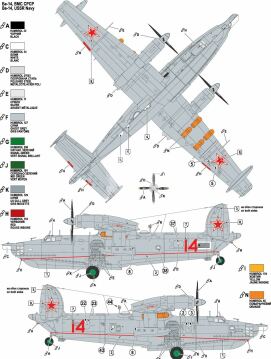 Model plastikowy Beriev Be-14 ModelSvit 72039 skala 1/72