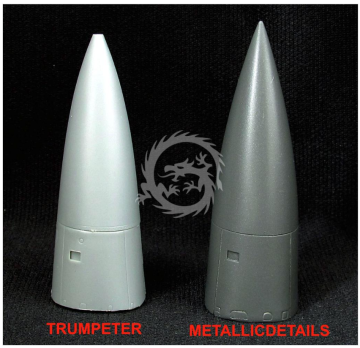 Nose cone for model aircraft MiG-23-Trumpeter MDR4802 skala 1/48