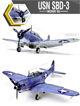 USN SBD-3 The Battle of Midway 80th Anniversary Academy 12345 1/48