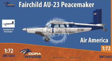 Fairchild AU-23 Peacemaker Air America Dora Wings DW72033 skala 1/72
