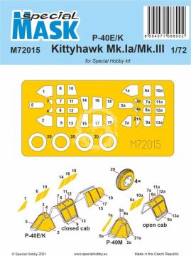 Maska do P-40E/K/Kittyhawk Mk.Ia/Mk.III Mask Special Hobby M72015 skala 1/72