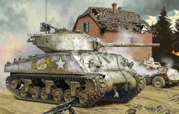 U.S. Medium Tank M4A3 (76)W Sherman Meng Model  TS-043 skala 1/35 