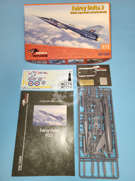 Fairey Delta 2 British supersonic research aircraft - Dora Wings DW72009 skala 1/72