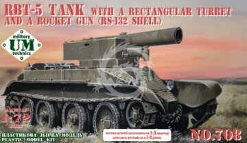 NA ZAMÓWIENIE - RBT-5 tank with rocket gun (RS-132) - Unimodels UMT708 skala 1/72