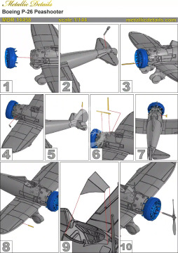 Boeing P-26 Peashooter - Metallic Details MDR14458 skala 1/144