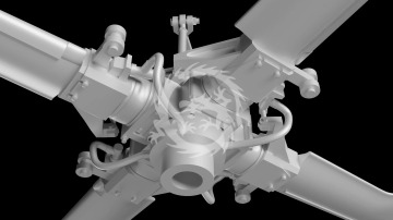 Tail Rotor for MH-60, UH-60 Black Hawk, HH-60 Pave Hawk - Metallic Details MDR72127 skala 1/72