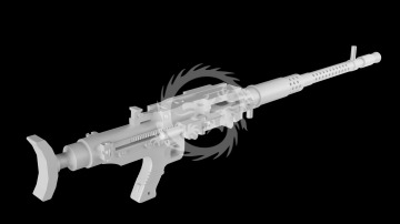 MG 131 Aircraft Machine Gun – 3D Printed - Metallic Details MDR3271 skala 1/32