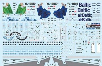 Boeing 737-500 Air Baltic Skyline Models SKY144-05b  skala 1/144