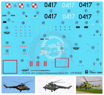 W-3W Sokół 0417 - Vinci 72008 skala 1/72