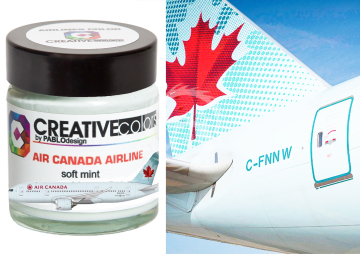 Farba Soft mint (inna nazwa Ice blue)Air Canada Airline - Creativ colors CC-PA022 poj. 30ml