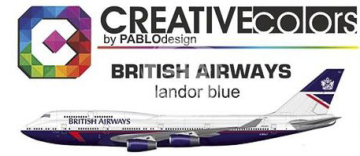 Farba British Airways Landor Blue  - Creativ colors CC-PA044 poj. 30ml