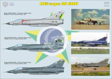 Model plastikowy Mirage IIIEA/EBR, ModelSvit, MSVIT 72063, skala 1/72