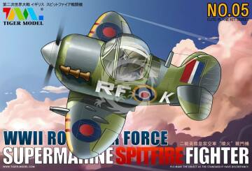 Model plastikowy WWII Royal Air Force Supermarine Spitfire Fighter Tiger Model TM-105 skala 1/Egg