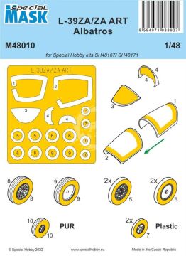 Maski do L-39ZA/ZA ART Albatros MASK Special hobby 48010 skala  1/48