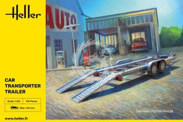 Car Transporter Trailer - Heller 80774 skala 1/24