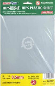 Trumpeter 08002 Hips Plastic Sheet 0,5 mm 2 szt.