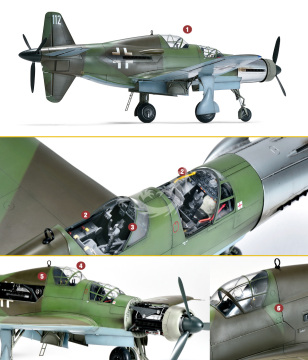 Dornier Do 335 A-12 Pfeil - Zoukei-Mura SWS12 700 skala 1/32