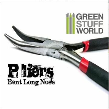 Szczypce z długimi końcówkami - Bent Long nose plier Green stuff world GSW1062