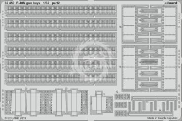 P-40N gun bays TRUMPETER -  Eduard 32450 