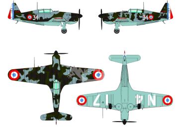 Morane-Saulnier MS.406C.1 Battle of France - Dora Wings 48031 skala 1/48
