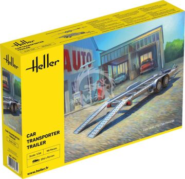 Car Transporter Trailer Heller 80774 skala 1/24