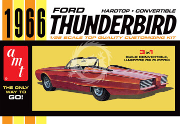 Model plastikowy samochodu -  1966 Ford Thunderbird Hardtop / Convertible AMT -  AMT 1328 skala 1/25