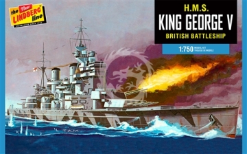 H.M.S. King George V British Battleship - Lindberg HL447 skala 1/750
