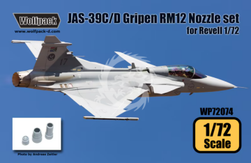 JAS-39C/D Gripen RM12 Engine Nozzle Set for Revell -  Wolfpack WP72074 skala 1/72