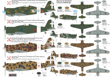 Fiat G.50bis 'Freccia' - Kovozavody Prostejov KPH7211 skala 1/72