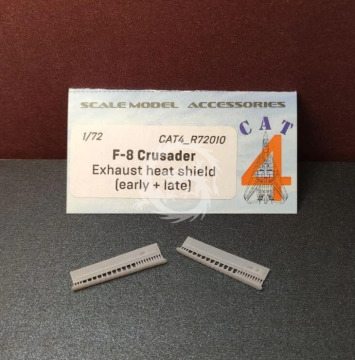 F8U Crusader Exhaust heat shield - CAT4-R72010 skala 1/72 
