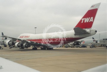 Boeing 747-200 TWA Trans World N303TW Kalkomania Pas-Decals skala 1/144