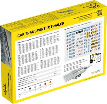 Car Transporter Trailer Heller 80774 skala 1/24