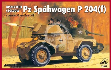 Niszczyciel czołgów Pz. Späh P 204 (f)  - RPM 72303 skala 1/72
