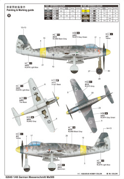 German Messerschmitt Me509 - Trumpeter 02849 skala 1/48