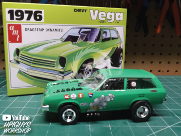 1976 Chevy Vega Funny Car - AMT 1156 skala 1/25