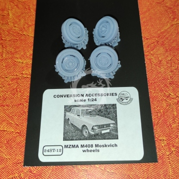 MZMA M408 Moskvich  wheels - Start 43 ST- 12 skala 1/24
