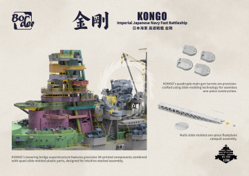 Kongo - Imperial Japanese Navy Fast Battleship - Border Model BS-006 skala 1/350 