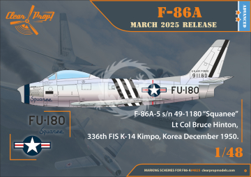North American F-86A Sabre in Korea early variants - Clear Prop! CP4825 skala 1/48
