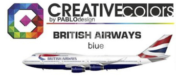 Farba British Airways Blue  - Creativ colors CC-PA045 poj. 30ml