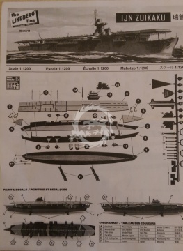 Model plastikowy Tabletop Navy 2-pack #2 WWII Ships IJN Zuikaku and Yamato Lindberg HL 424/12 1:1200