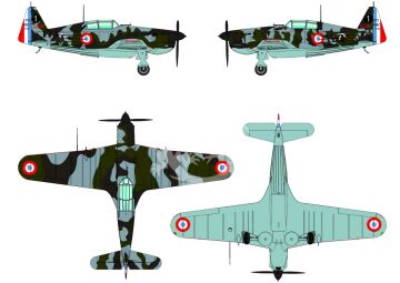 Morane-Saulnier MS.406C.1 Battle of France - Dora Wings 48031 skala 1/48